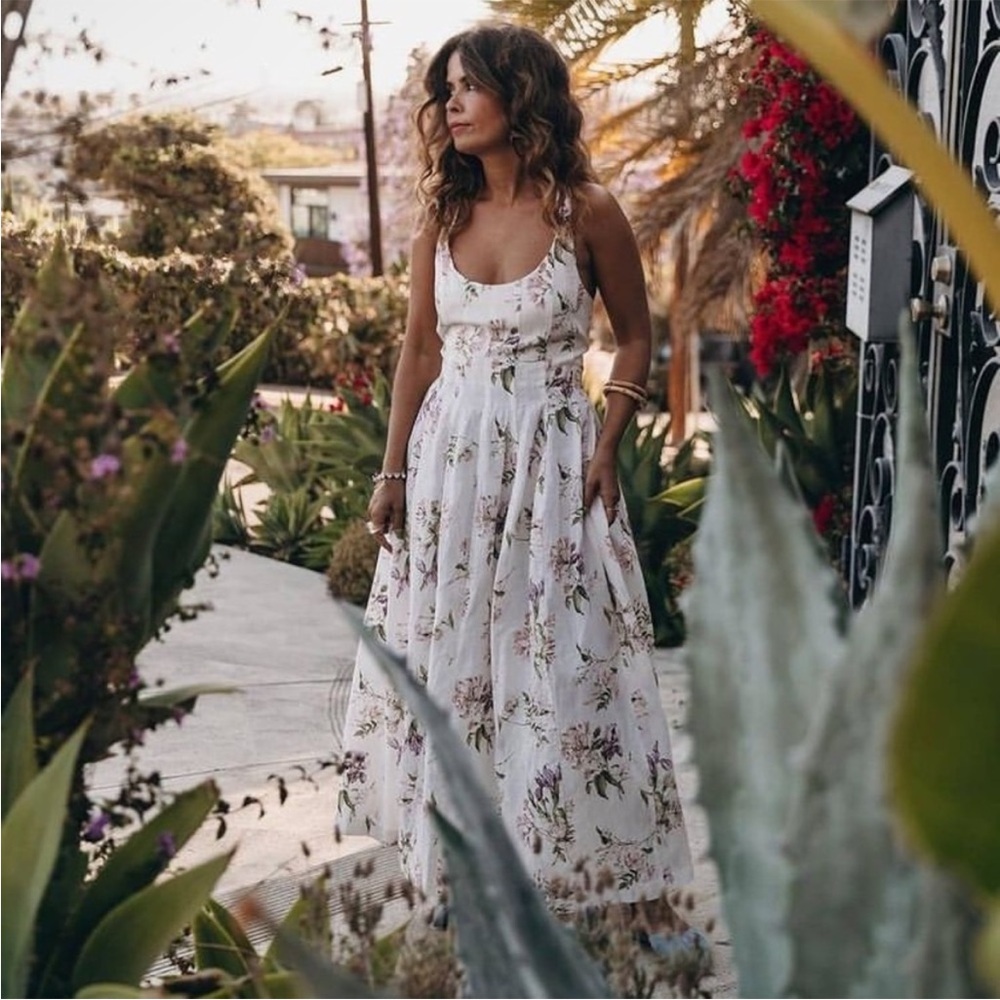 Brock Collection x H&M midi lyocell floral dress. NWT, size XS.